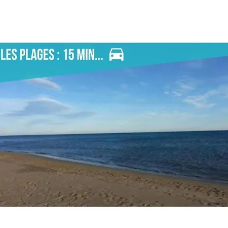 Narbonnais 13 Min Des Plages-jardin-terasse-parking *